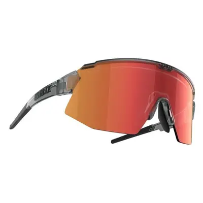 Bliz Breeze Transparent Dark Grey/Brown w Red Multi plus Spare Lens Orange Cyklistické brýle