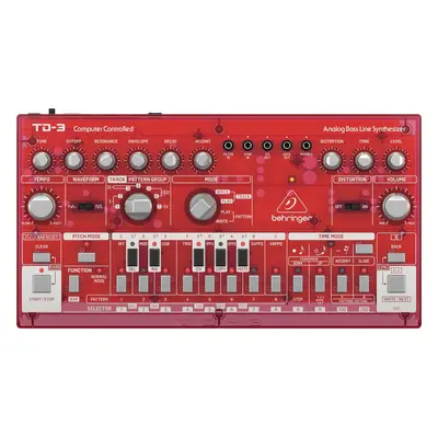 Behringer TD-3 Syntetizátor Transparent Red