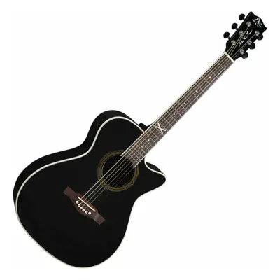 Eko guitars NXT A100ce Black Elektroakustická kytara Jumbo