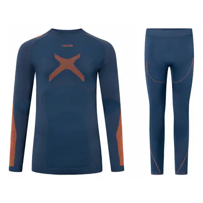 Viking Primeone Man Set Base Layer Navy/Orange Termoprádlo