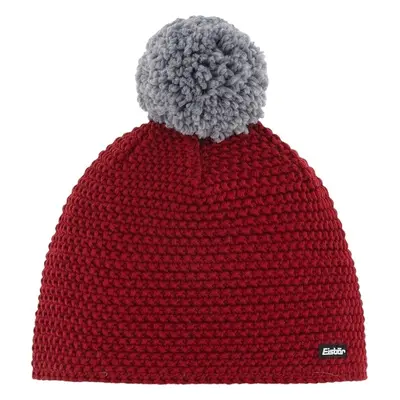 Eisbär Jamie Pompon Beanie Burgundy/Grey Lyžařská čepice