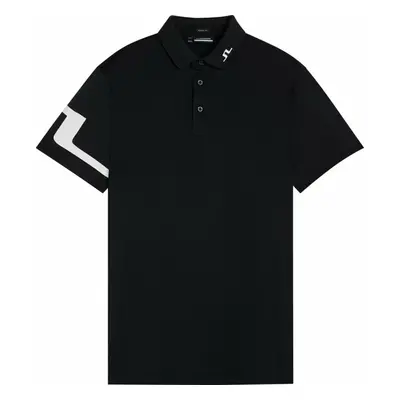 J.Lindeberg Heath Regular Fit Golf Black Polo košile