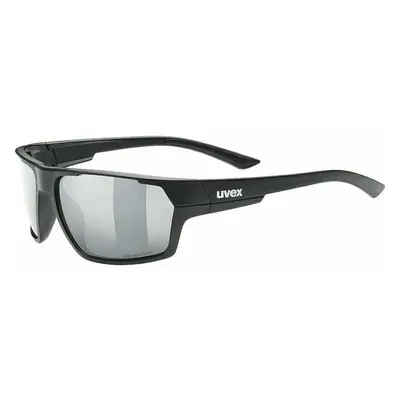 UVEX Sportstyle Polarized Black Mat/Litemirror Silver Cyklistické brýle