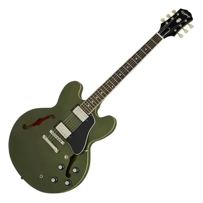 Epiphone ES-335 Olive Drab Green Semiakustická kytara