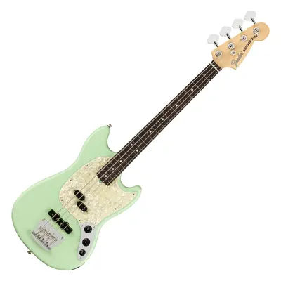 Fender American Performer Mustang RW Satin Surf Green Elektrická baskytara