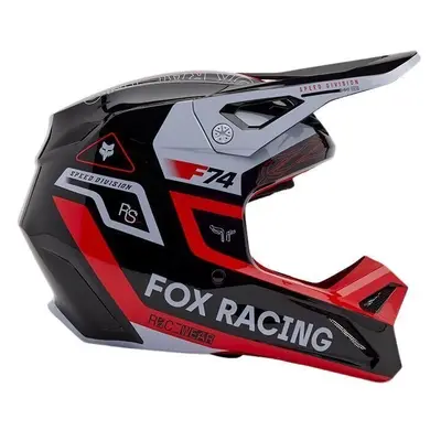 FOX V1 Race Spec Fluorescent Red Přilba