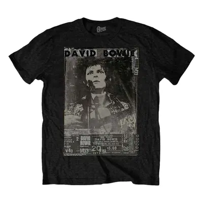 David Bowie Tričko Ziggy Unisex Black