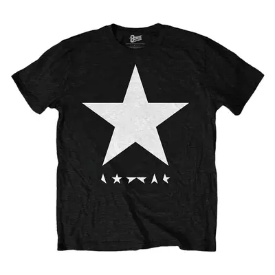 David Bowie Tričko Blackstar (White Star on Black) Unisex Black