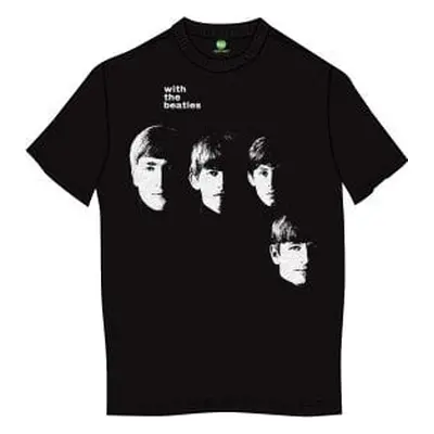 The Beatles Tričko Vintage With The Beatles Unisex Black