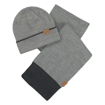 Musto Tipped Beanie & Scarf Čepice Šedá