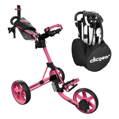 Clicgear Model 4.0 SET Soft Pink Manuální golfové vozíky