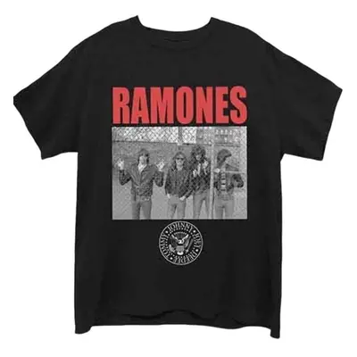 Ramones Tričko Cage Photo Unisex Black