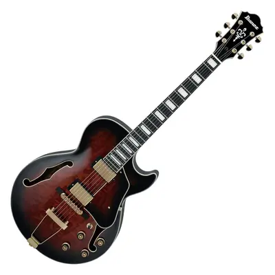 Ibanez AG95QA-DBS Dark Brown Sunburst Semiakustická kytara