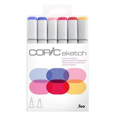 Copic Sketch Fixy Floral Favorites 6 ks