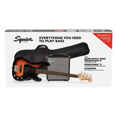 Fender Squier Affinity Series Precision Bass PJ Pack LRL 3-Color Sunburst Elektrická baskytara