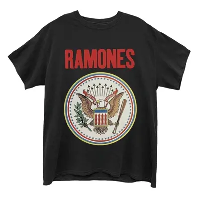 Ramones Tričko Full Colour Seal Unisex Black