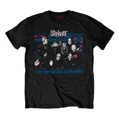 Slipknot Tričko WANYK Glitch Group Unisex Black