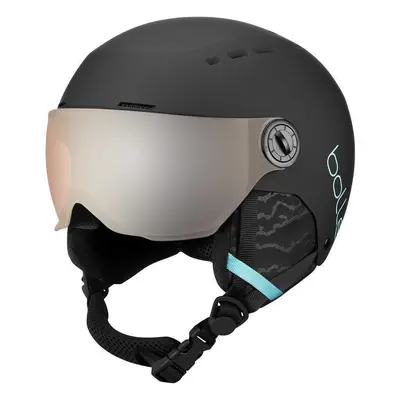 Bollé Quiz Visor Junior Ski Helmet Matte Black/Blue Lyžařská helma