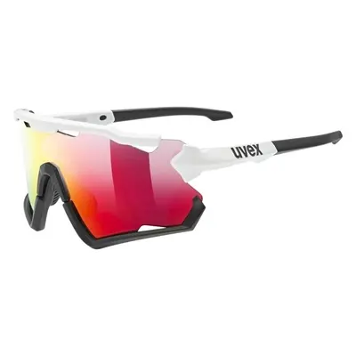 UVEX Sportstyle White/Black/Red Mirrored Cyklistické brýle