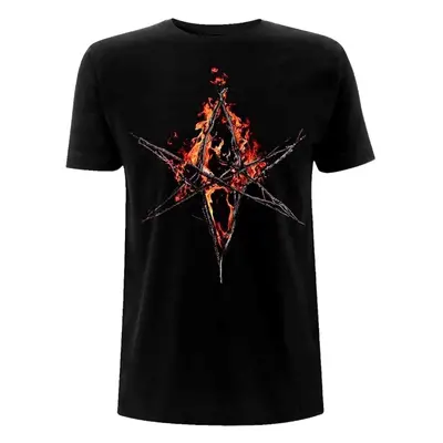 Bring Me The Horizon Tričko Flaming Hex Unisex Black (nedostupné)