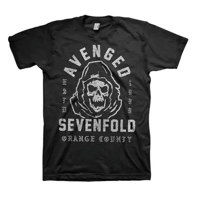 Avenged Sevenfold Tričko So Grim Orange County Unisex Black