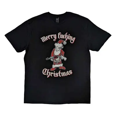 Motörhead Tričko Merry Effing Christmas Unisex Black