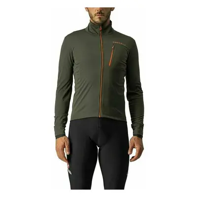 Castelli Go Bunda Military Green/Fiery Red