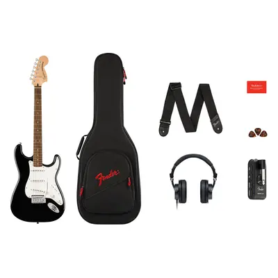 Fender Squier Affinity Series Stratocaster Mustang Micro Pack Black Elektrická kytara