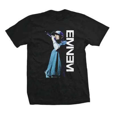 Eminem Tričko Mic. Pose Unisex Black