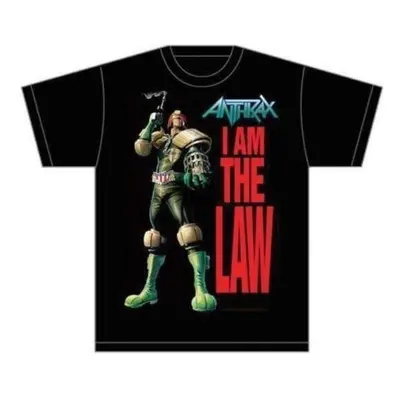 Anthrax Tričko I am the Law Unisex Black