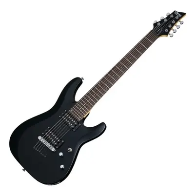 Schecter C-7 Deluxe Satin Black Elektrická kytara