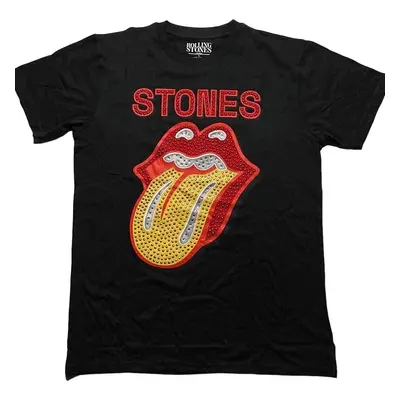 The Rolling Stones Tričko Dia Tongue Unisex Black