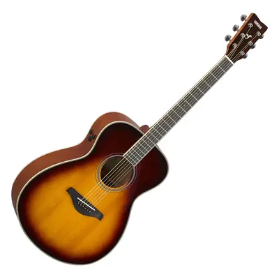 Yamaha FS-TA Brown Sunburst Elektroakustická kytara Jumbo