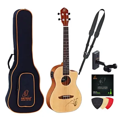 Ortega RU5CE-BA Deluxe SET Natural Barytonové ukulele