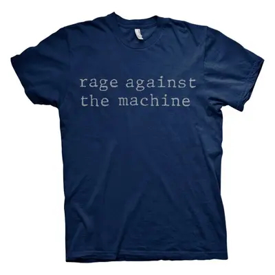 Rage Against The Machine Tričko Original Logo Unisex Navy Blue