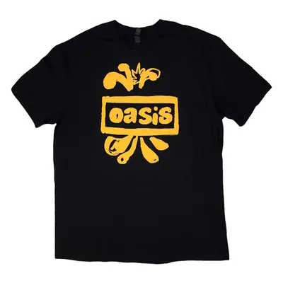 Oasis Tričko Drawn Logo Unisex Black