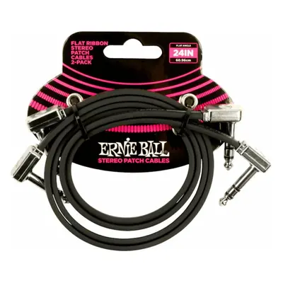 Ernie Ball Flat Ribbon Stereo Patch Cable cm Lomený - Lomený Patch kabel