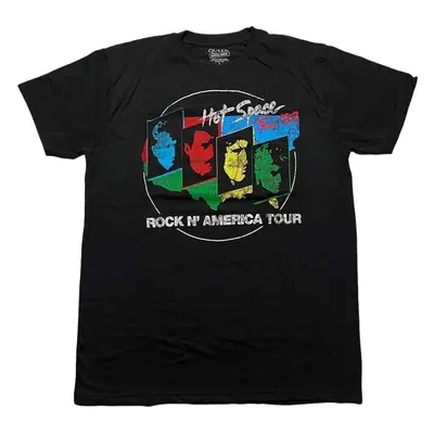 Queen Tričko Hot Space Tour '82 Unisex Black