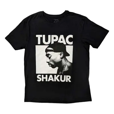 2Pac Tričko Eyes Closed Unisex Black