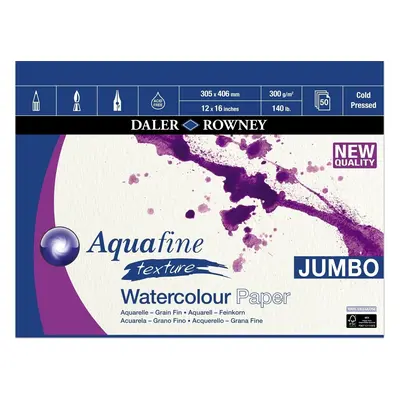 Daler Rowney Aquafine Texture Watercolour Paper Skicář Aquafine g