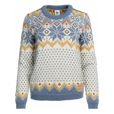 Dale of Norway Vilja Womens Knit Sweater Off White/Blue Shadow/Mustard Svetr