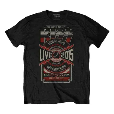 Kiss Tričko Japan Live Unisex Black