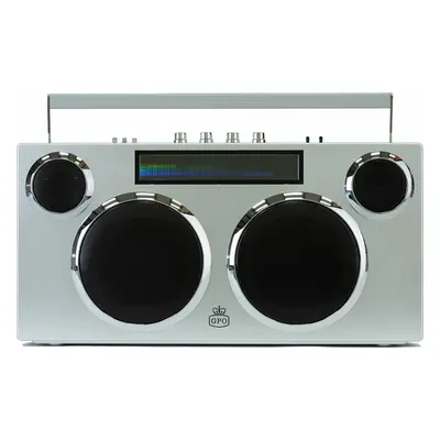 GPO Retro Manhattan - Boombox Stereo Přenosný reproduktor Silver