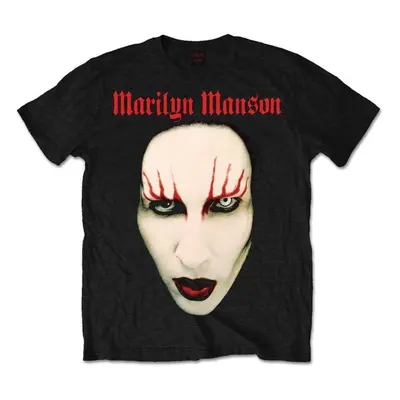 Marilyn Manson Tričko Red Lips Unisex Black