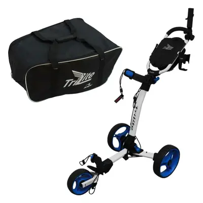 Axglo TriLite 3-Wheel SET White/Blue Manuální golfové vozíky