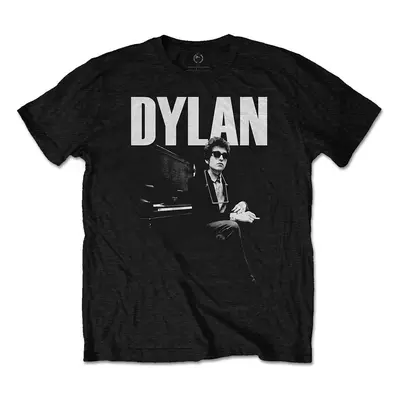 Bob Dylan Tričko At Piano Unisex Black