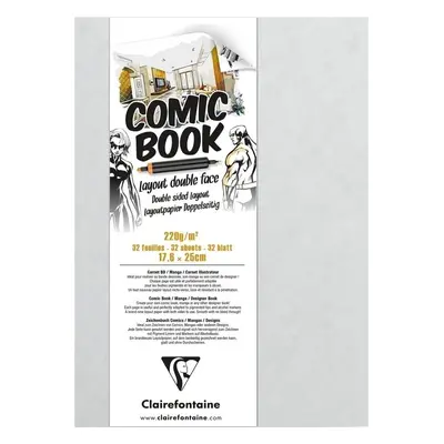 Clairefontaine Comic Book Layout Double Sided Paper Skicář g