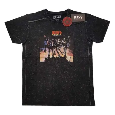 Kiss Tričko Destroyer (Wash Collection) Unisex Black