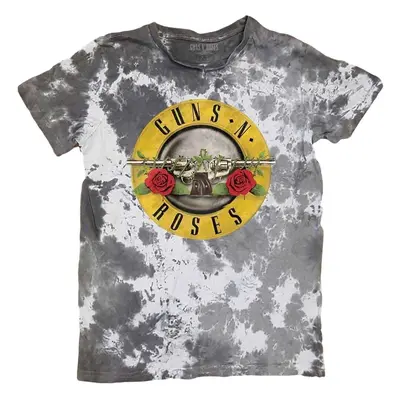 Guns N' Roses Tričko Classic Logo Unisex Dip-Dye on White