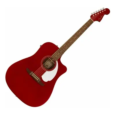 Fender Redondo Player Candy Apple Red Elektroakustická kytara Dreadnought